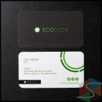 Spot UV Business Card Matt Laminated Round Corner 400 Gsm