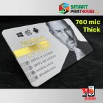 Spot UV Velvet Laminated And Gold Foiling Business Card Rounded Corner 760mic 1000Pcs
