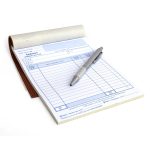 Cash Invoice, TAX Invoice  NCR Book A5 Size One Color Printing (White Pink Yellow Blue Play)