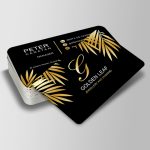 Rounded Corner Gold Foil Matt Laminated Business Card 400gsm - Image 3