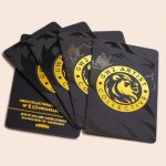 Rounded Corner Gold Foil Matt Laminated Business Card 400gsm