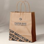 Brown (Recycled) Kraft Shopping Bag Multicolor Printing - Image 2