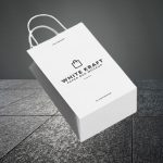 White Kraft Shopping Bag Multicolor Printing - Image 4