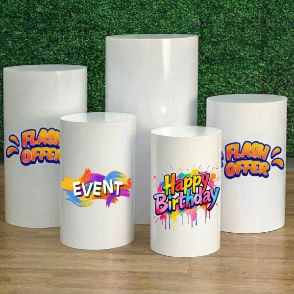 Round Cylinder Pedestal Stand